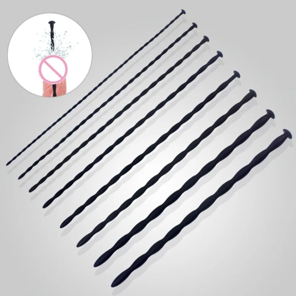 لينة سيليكون مجرى البول موسع الحصان العين عصا القضيب قضيب الذكور الاستمناء انسداد محفز القسطرة الجنس لعب للرجال #1