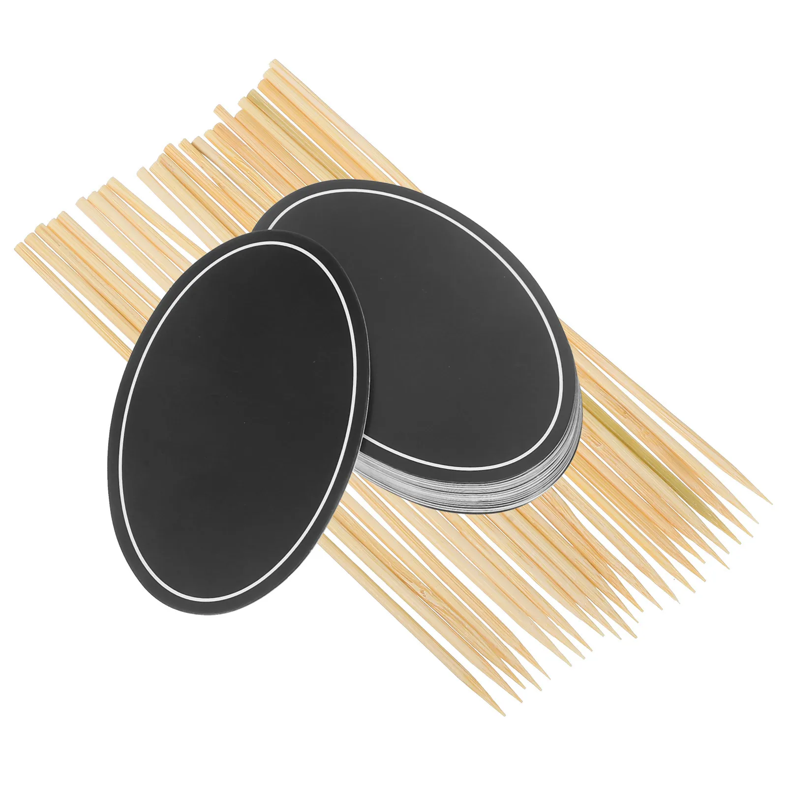 

24Pcs Blackboard Toothpick Labels Blank Food Picks for Party Buffet Wedding Food Markers Cheese Board Accessories