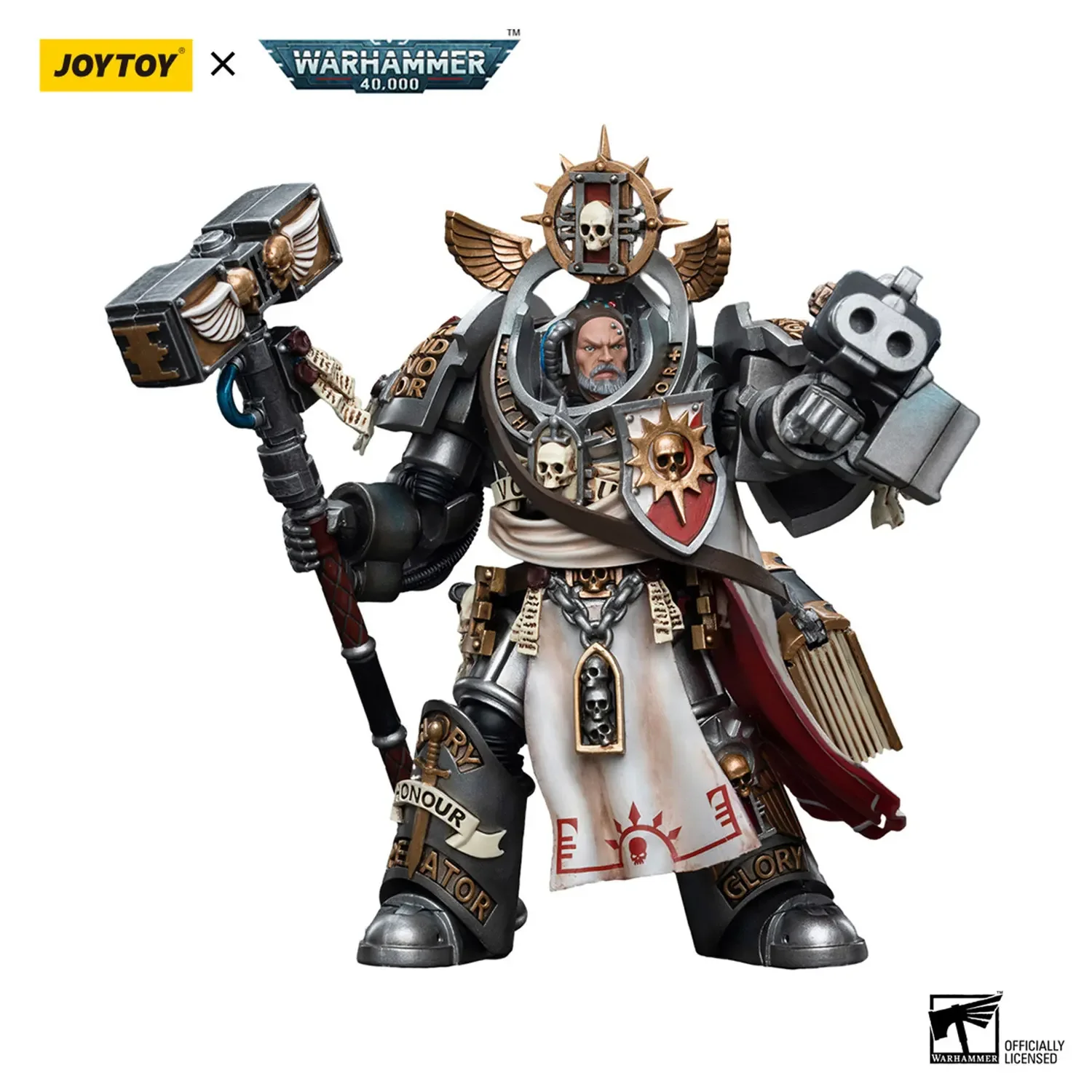 JOYTOY ウォーハンマー 40k 1/18 アクションフィギュア アニメ 12.8 センチメートルグレーナイトグランドマスターヴォルダス