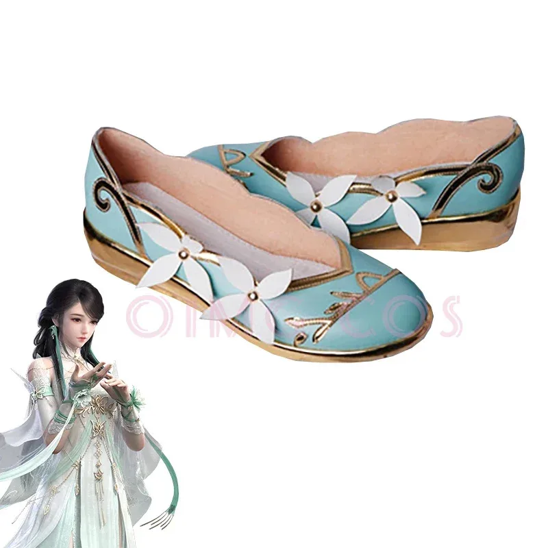 

Justice online Su Wen Cosplay Shoes Anime Chinese Style Halloween for men Game Role playing props