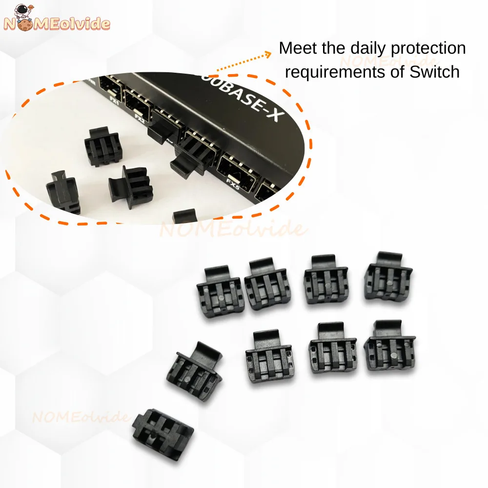 100pcs Fiber Switch Interface Dustproof Plugs SFP Plug Cap Cover/SFP Port Dust Cover Protector