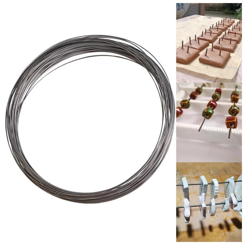 Herramientas de alfarería, accesorios para horno, alambre de alta temperatura, alambre de tungsteno reutilizable, herramientas para horno de arcilla, herramientas de cocción de joyería de cerámica