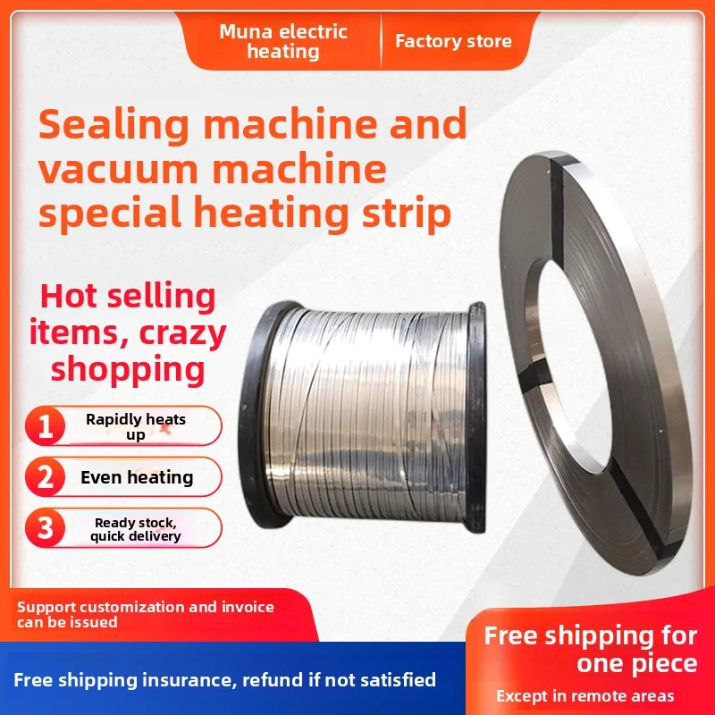 

Sealing Machine Heating Wire Vacuum Machine Heating Strip Packaging Machine Heating Strip Nichrome Flat Wire