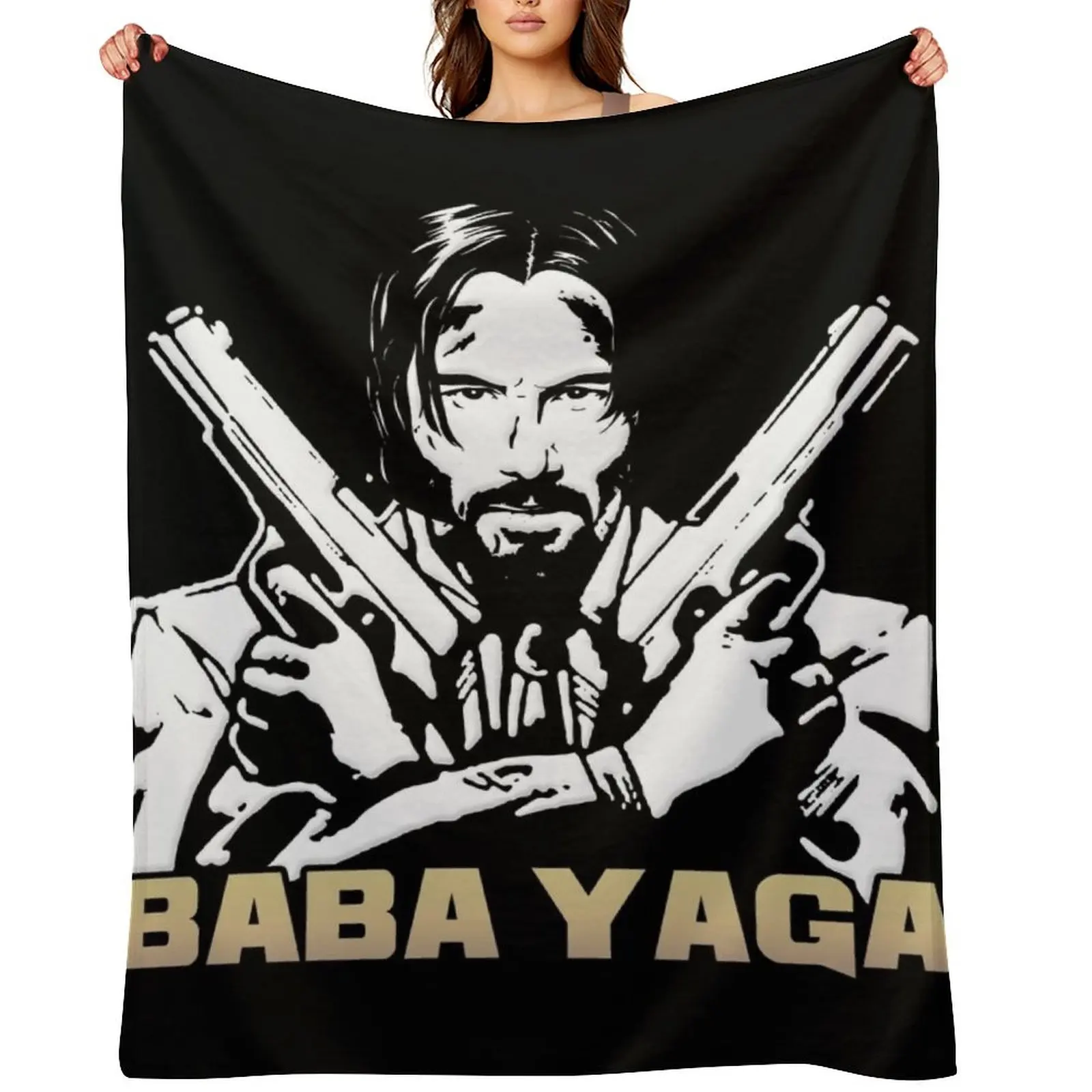 

John Wick Baba Yaga Throw Blanket Comforter Custom Hair Decorative Beds Blankets
