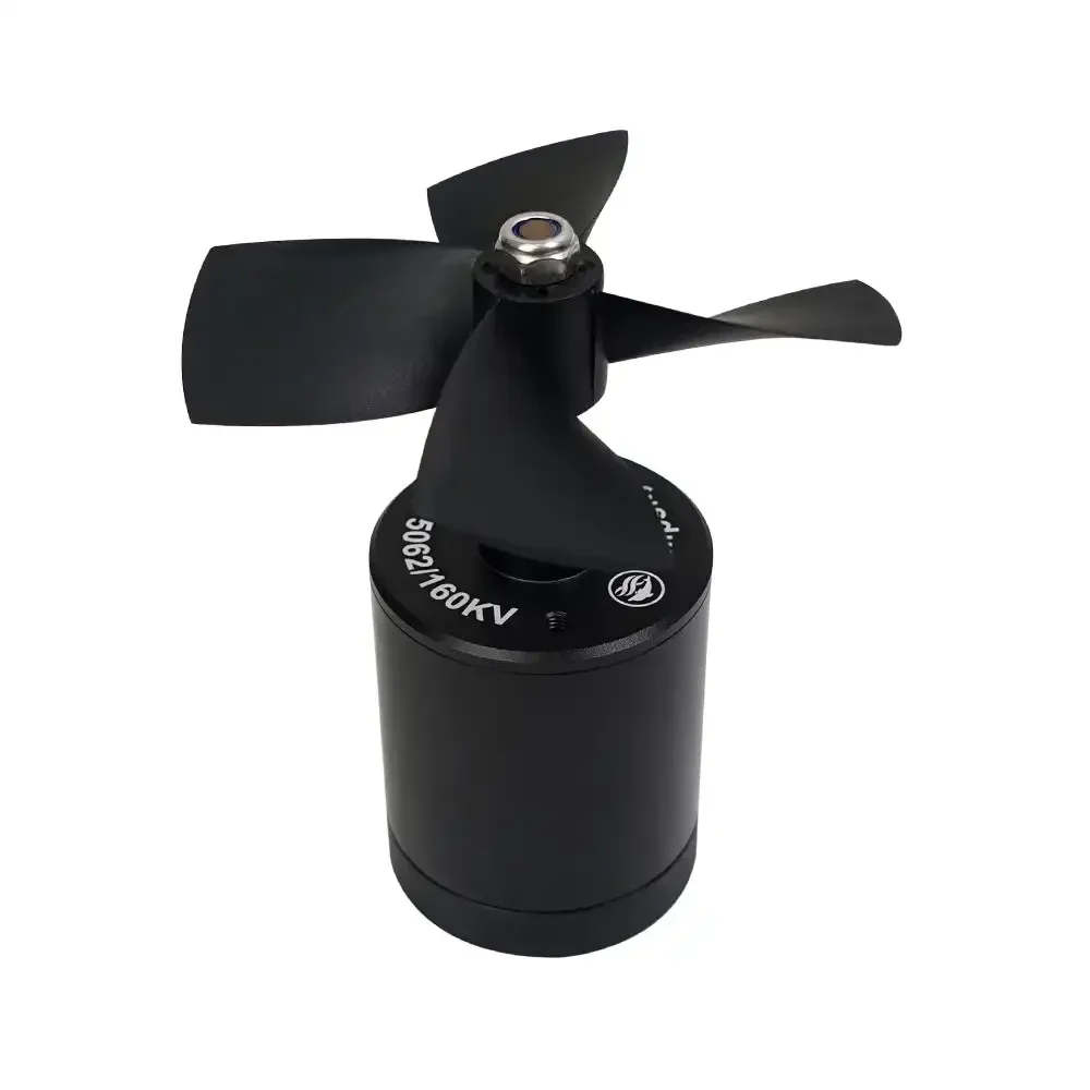 5062 Flipsky IP58 Waterproof Brushless DC Motor 160KV 1100W with 4-Blade Propeller, Front/Rear Shaft Selectable