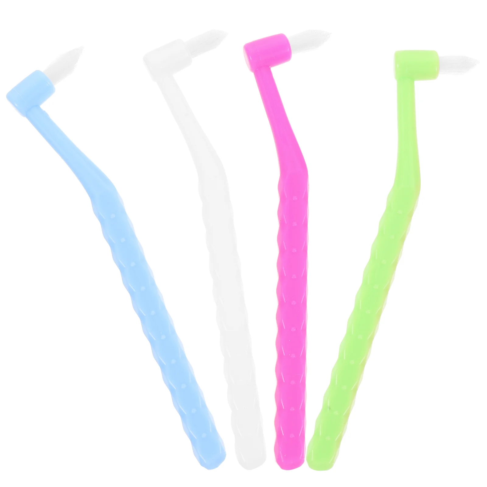 4 Pcs Dental Floss Gap Brush Braces Toothbrush for Flossers 950X200X060CM Picks Teeth Cleaning Denture Travel