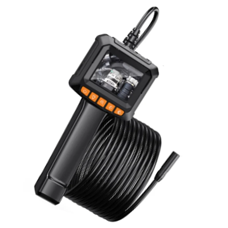 

AT19-Endoscope Camera 2.4Inch Single Lens HD 1080P Car Inspection Borescope IP67 Waterproof Sewer Camera With LED