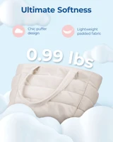 Sac pour femme BAGSMART, grand sac fourre-tout uni, sac à main polyvalent pour les trajets quotidiens, le travail, les cours d'études et le shopping. 4