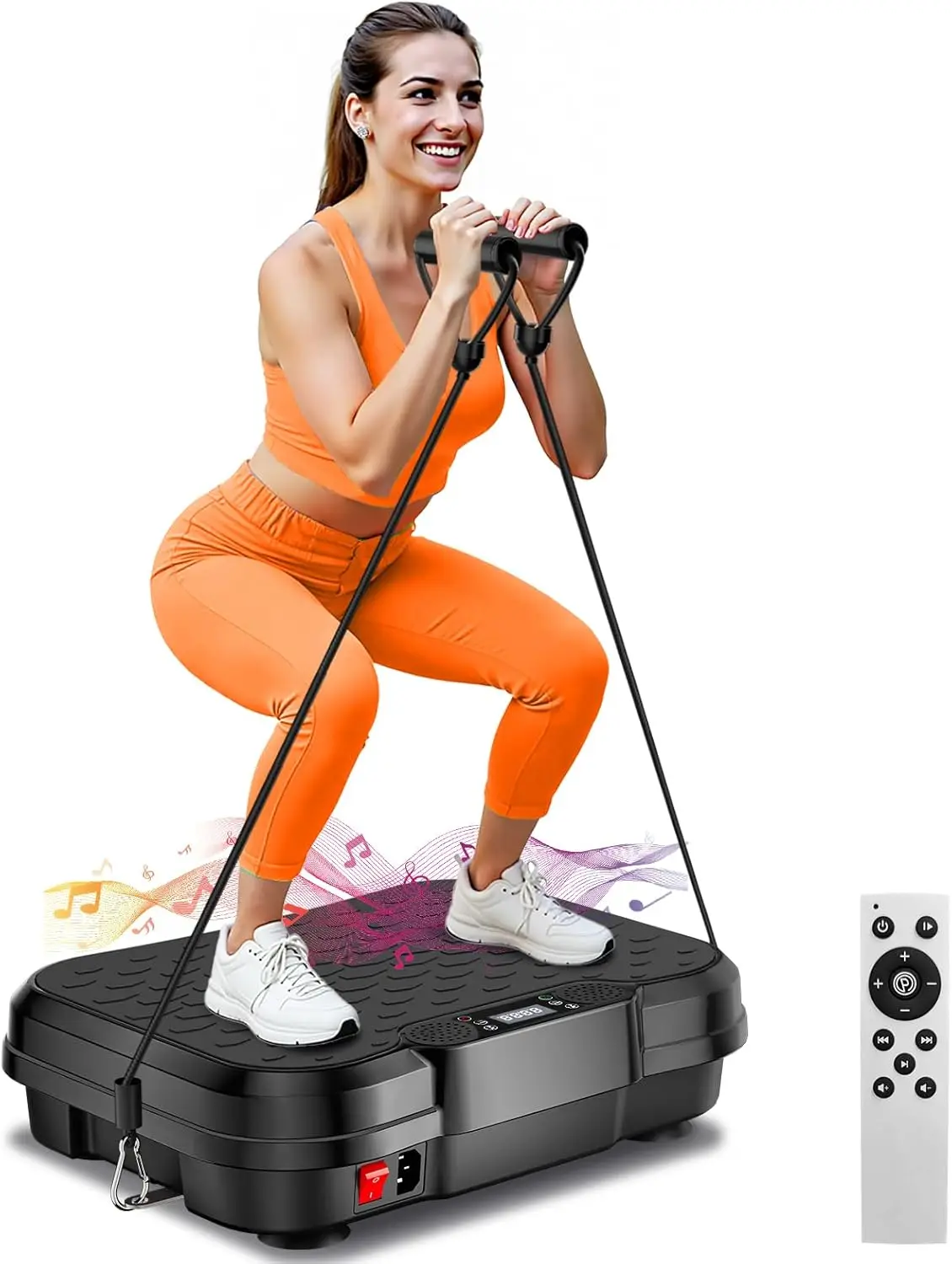 

Vibration Plate Exercise Machine for Lymphatic Drainage, 450Lbs Capacity, 250 Speeds