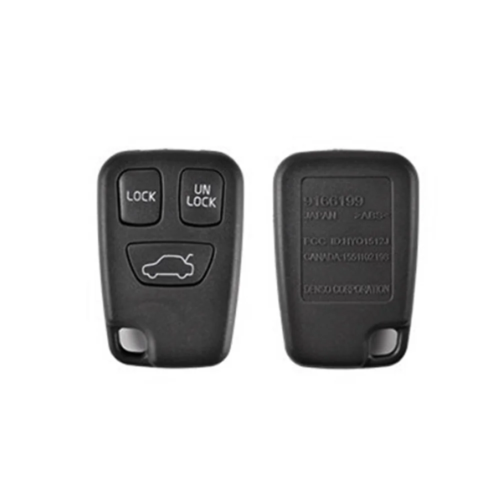 

Черный сменный чехол для дистанционного ключа, 3-кнопочный замок для разблокировки грузовика, дизайн для S40 V70 Xc70 Xc90, чехол для брелока