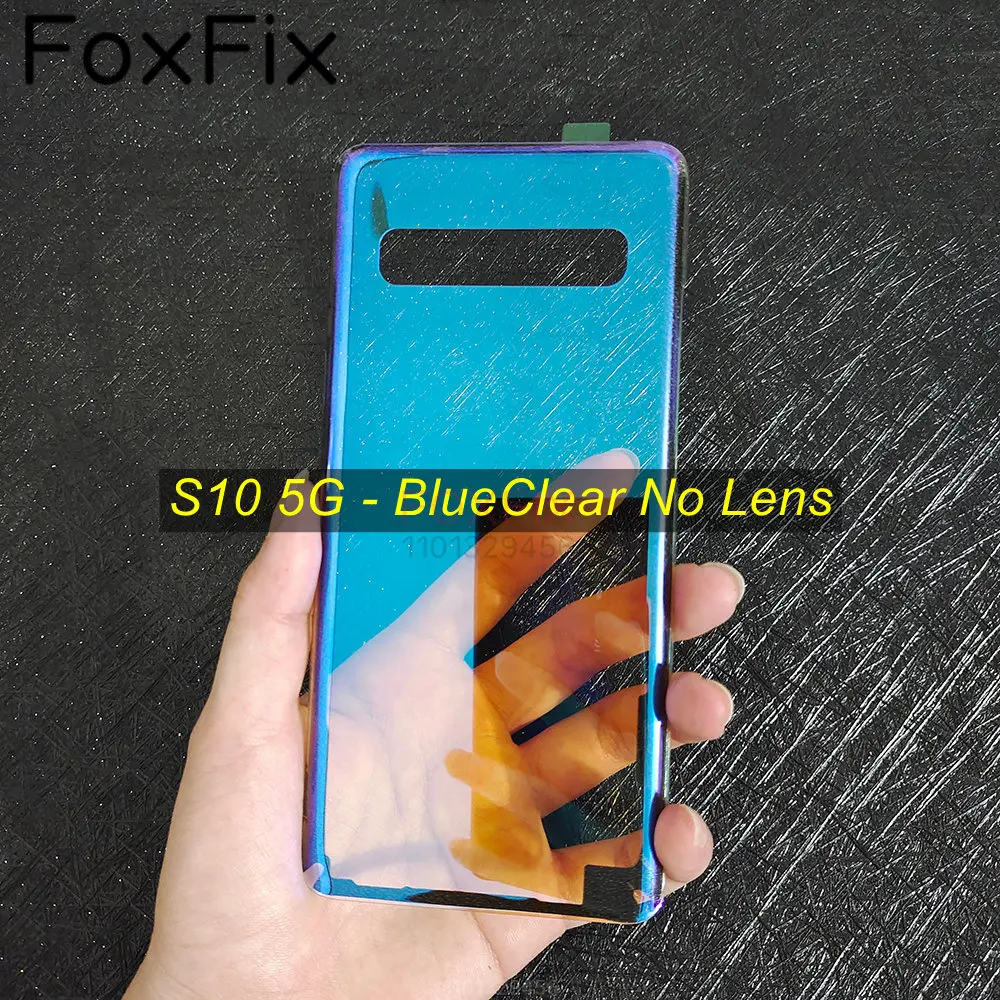 Transparent Clear Glass For Samsung Galaxy S10 5G S10 Plus S10e Battery  Cover Back Glass Panel Rear Housing Case Replacement - AliExpress 509