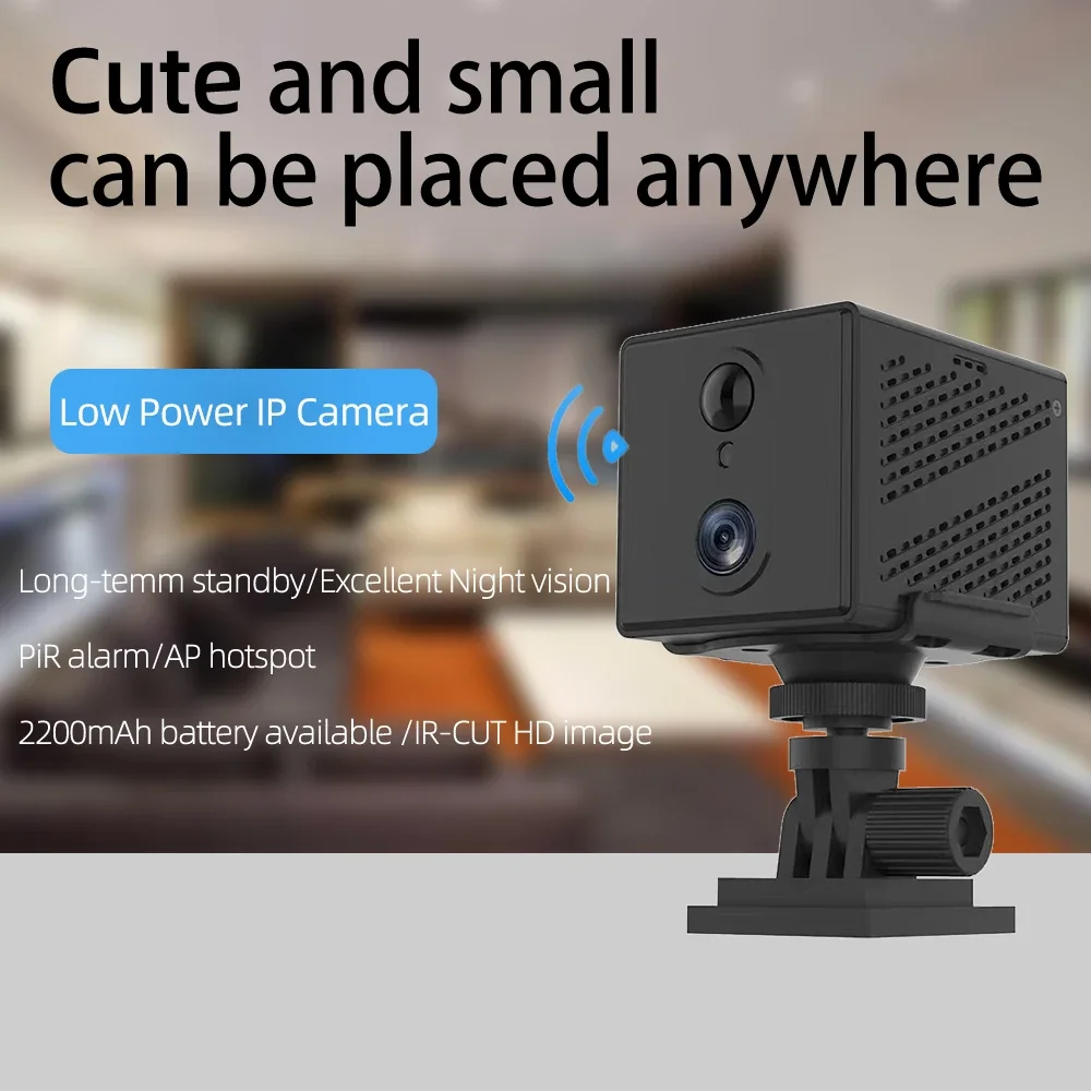 Securexpert 5MP HD 4G Mini Camera Indoor WiFi Night Vision Surveillance Security Monitoring 2200mAh Battery Low Power Home Cam