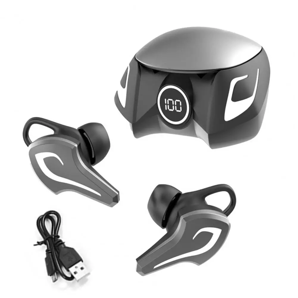 K8 Sem Fio Hi Fi Headphones, Power Display Earbuds, Longa Resistência, Conexão Dupla, Baixa Latência, In-Ear, BT5.0 fone de ouvido, Sport Headset