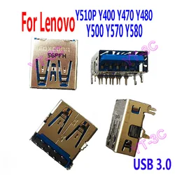 5PCS NEW Laptop USB 3.0 Jack Socket Port Connector For Lenovo Y510P Y400 Y470 Y480 Y500 Y570 Y580 USB 3.0 Jack