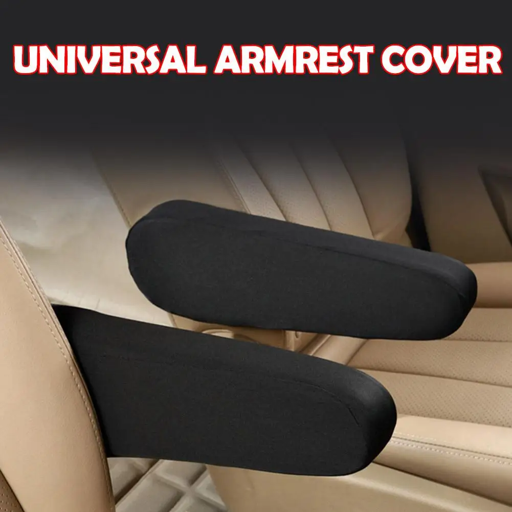 Car Seat Armrest Cover Universal Interior Auto Armrests Dust-proof Hand Armrest Protector Soft Comfortable Elastic Cloth Covers