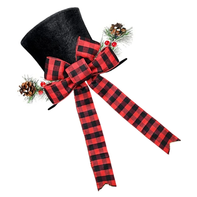 Christmas Tree Toppers Hat Tabletop Ornaments Seasonal Holiday Decorations Drop shipping image 5