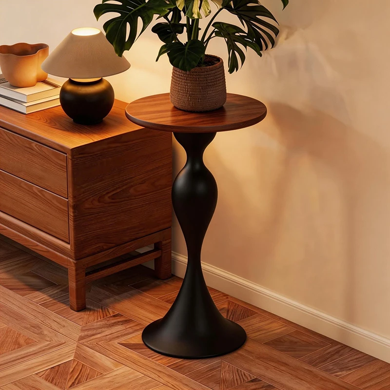 

Home Furniture French Sofa Side Tables Narrow Gap Storage Rack Iron Small Tea Table Mini Round Table Movable Art Coffee Tables