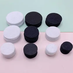 100PCS 2/3/4cm Felt cloth Round bottom DIY Ornament Accessories round piece Handmade flower black and white round low flower bac
