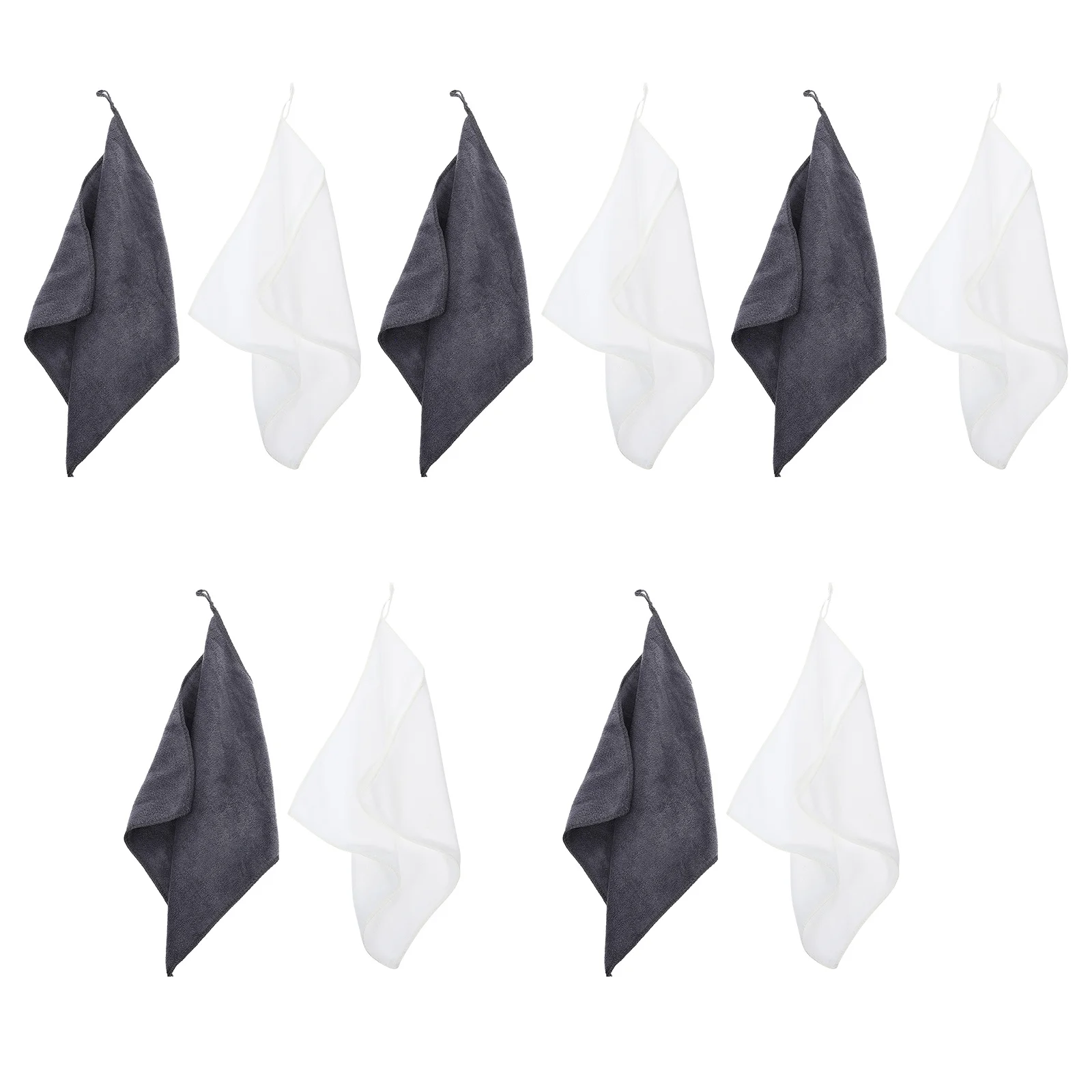 10 шт. кухонные полотенца премиум-класса с гладкой текстурой, легко стирается и сухая для использования в кухне, ванной комнате, многофункциональный набор тряпок для протирания