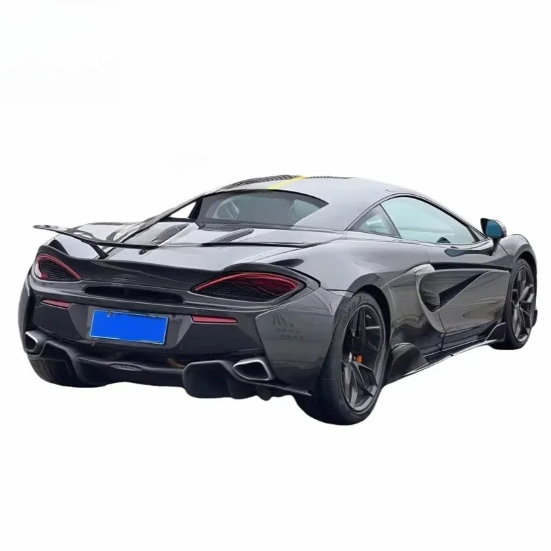 Good fitment forged carbon fiber rear bumper lip spoiler for 540 570 to Novitec-style trunk cover car spoilers tail wing