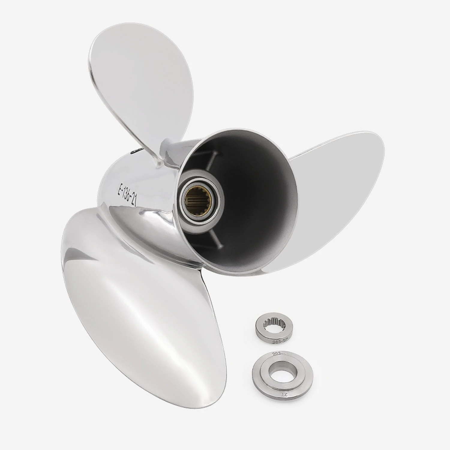 Outboard Motor Stainless Steel Propeller for Yamaha 4-stroke 225 HP 13.6X21 3X13.6X21 6G5-45978-03-ss