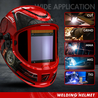 Auto Darkening Welding Helmet ANDELI MASK 180° View Large Screen Welder Mask 1/1/1/2 Optical True Color 4 Sensors