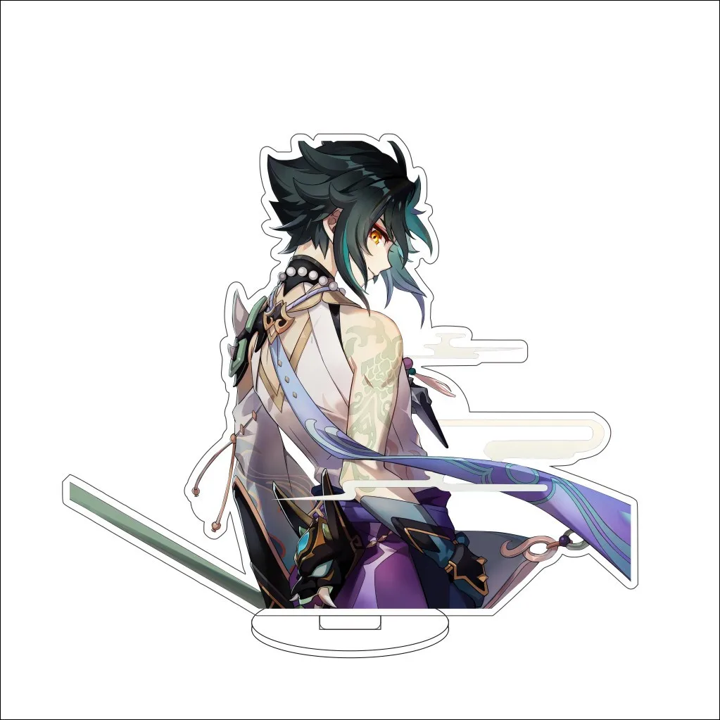 16CM Anime Game Genshin Impact Xiao Cos Acrylic Figure Stand Ornaments Chrismas Gifts Goods view 5
