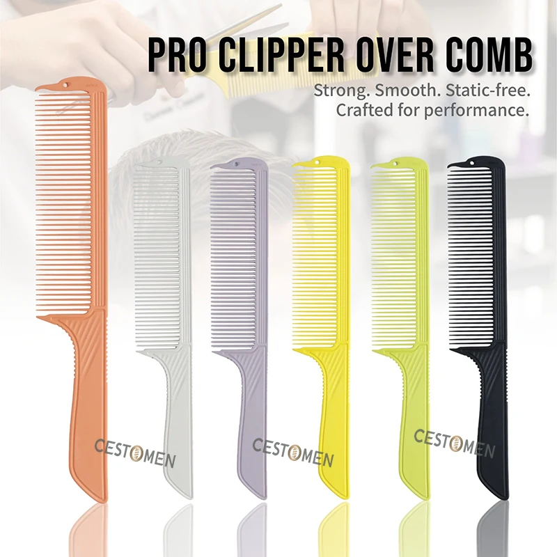 1Pc New 2 Sizes Professional Flat Top Styling Combs For Men Barber Hair Cutting Comb Anti-static Hairdressing Tools For Women