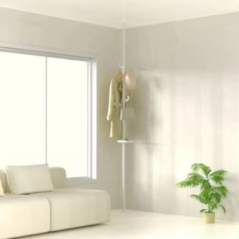 

Белая настенная вешалка для одежды, минималистичная подвесная направляющая для гостиной, спальни, домашнего хранения