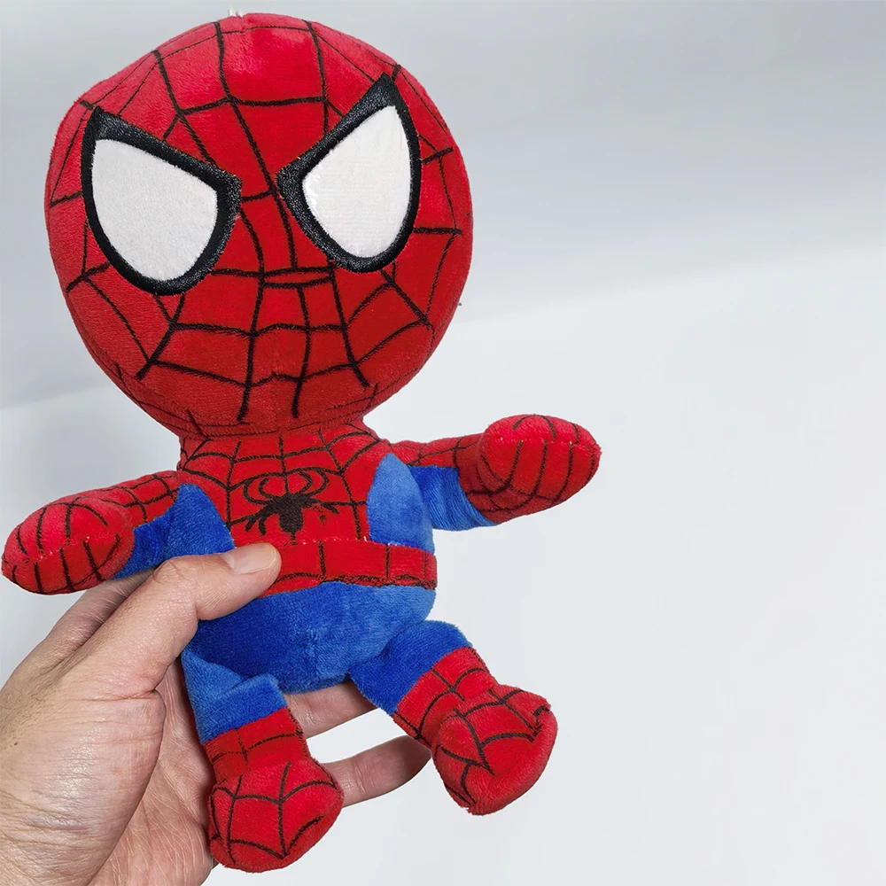 27 cm Fledermausmann Spiderman Plüschtiere Filmpuppen Marvel Avengers Weicher gefüllter Held Captain America Iron Weihnachtsgeschenke für Kinder