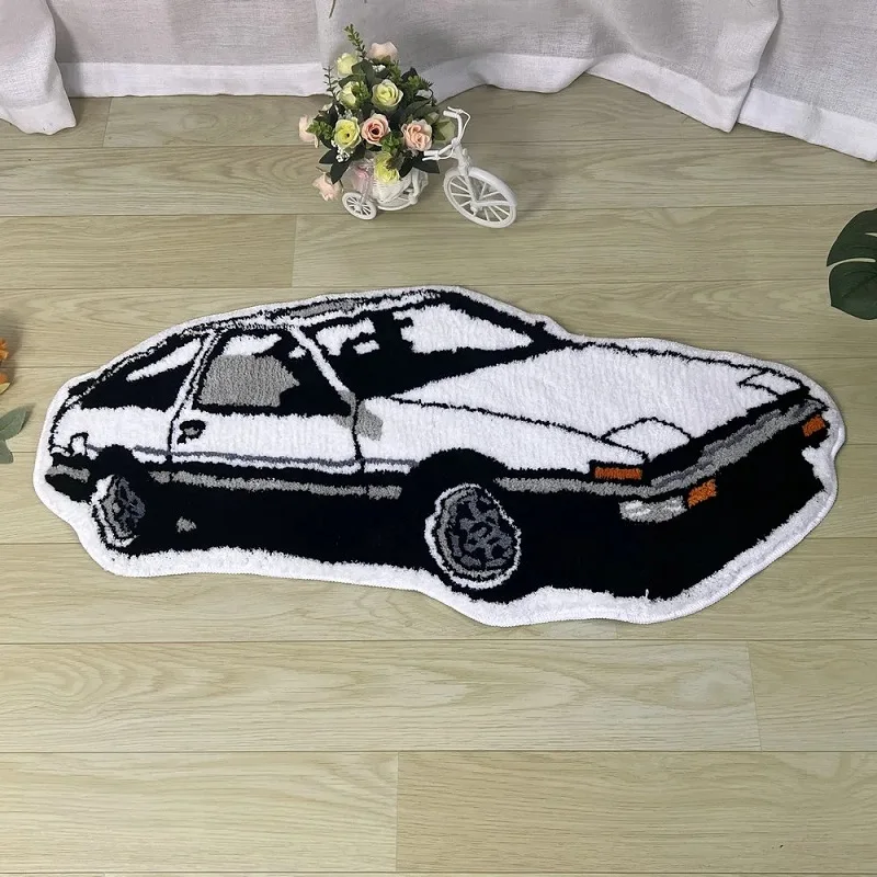 Sports Car Shaped Carpet, Soft Tufted Carpet, Boys' Living Room, Bedroom Carpet, Anti Slip Floor Mat, Door Mat, Bedding, Home