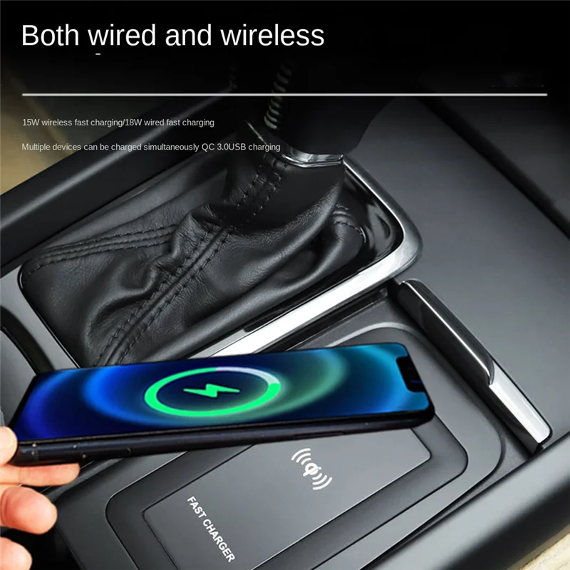 

NEW-Car Charger Mobile Phone Fast Charging Accessories Component For Volvo XC60 S60 XC90 16-22