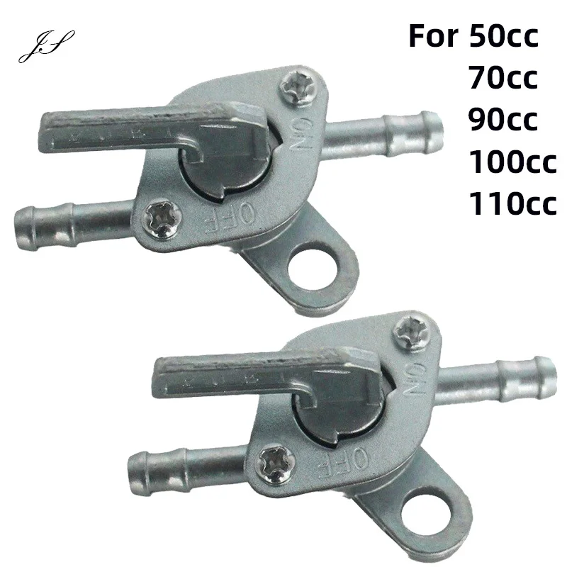 2pcs 6mm Motorcycle Scooter Inline Fuel Tap Gas Petrol Valve Fuel Tank Switch Motorbike Mini Auto Key Ring On Off Accessories