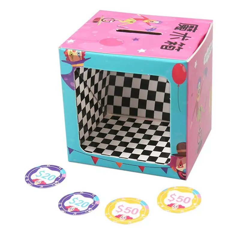 Money Magic Trick Box Educational Magic Box Coin Bank Puzzle Toys Learn Physical Principles Stocking Stuffers Party Favors For