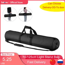 Professional Waterproof Light Stand Bag, tripé, monopé, câmera Case, transporte, tampa, vara de pesca, armazenamento, 70-125cm