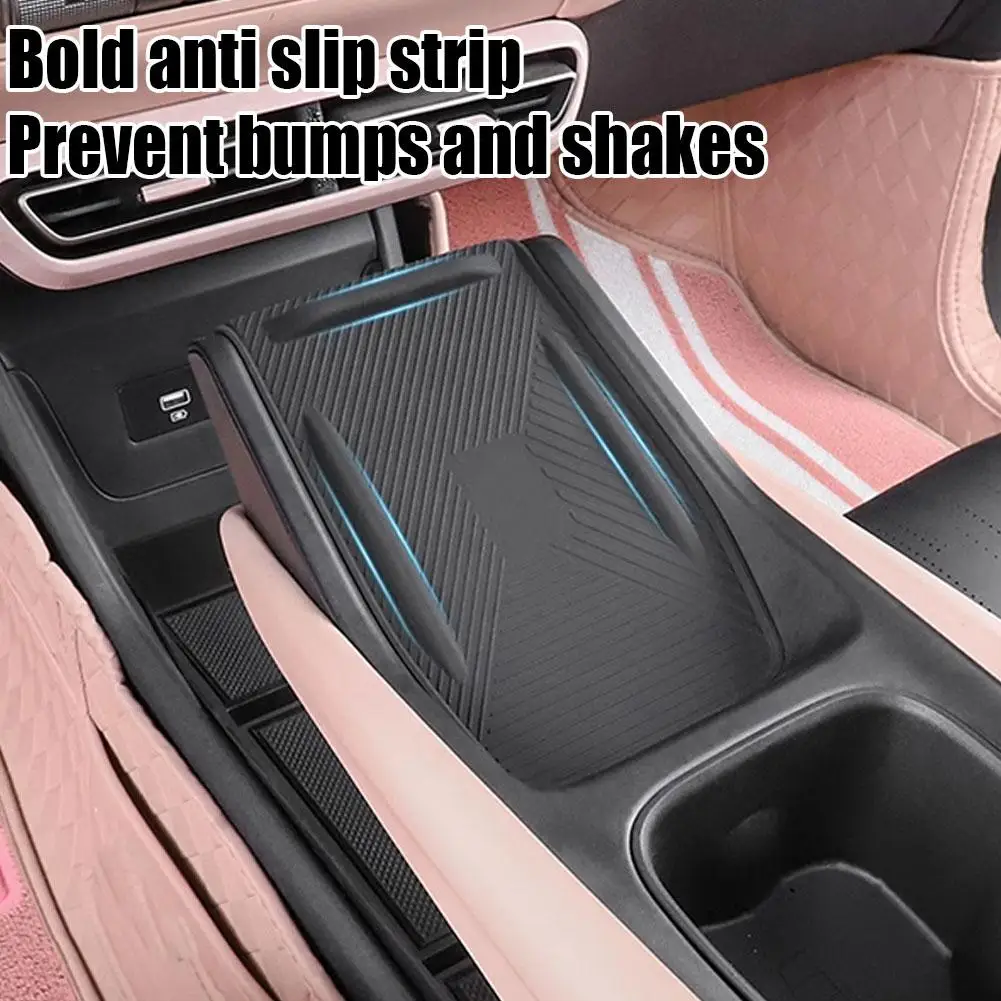 For BYD Seagull Car Center Console Wireless Charging Mat Washable Anti Skid Pad Anti Slip Mat Silicone Accessories