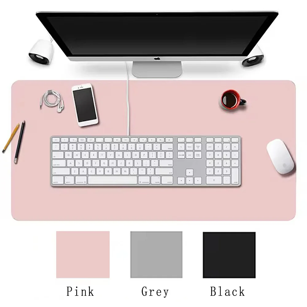 1PC Large 600x300mm Office Desk Protector Mat PU Leather Waterproof Mouse Pad Keyboard Gaming Desktop Accessory R Waterproof Mou