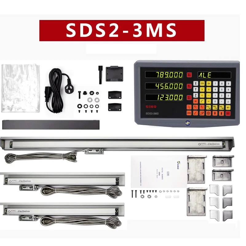 

SINO KA-300 3 Axis DRO Linear Scales, 1μm resolution, 70mm~1020mm