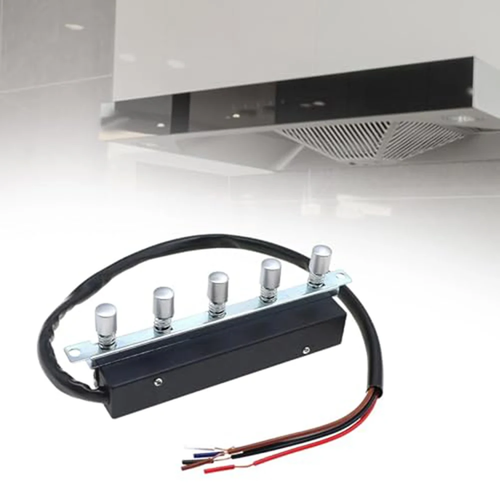 Range Hood Switch 5-Position Mechanical Button 3-Speed Control For Kitchen Hoods For Kitchen Appliance Repair