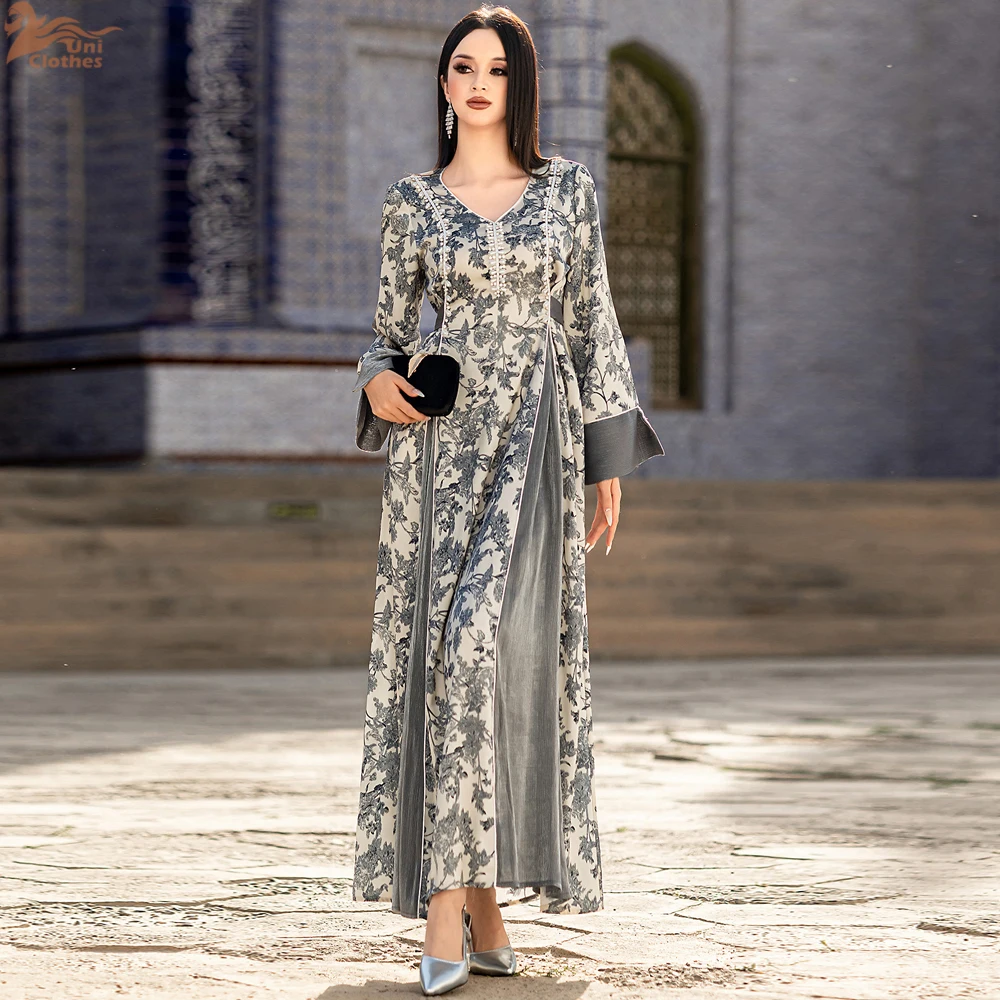 Uni Ramadan Eid Abaya Damen Dubai Muslim African Dresses For Women Robe Djellaba Caftan Marocain Femme Musulmane Kaftan Vestidos