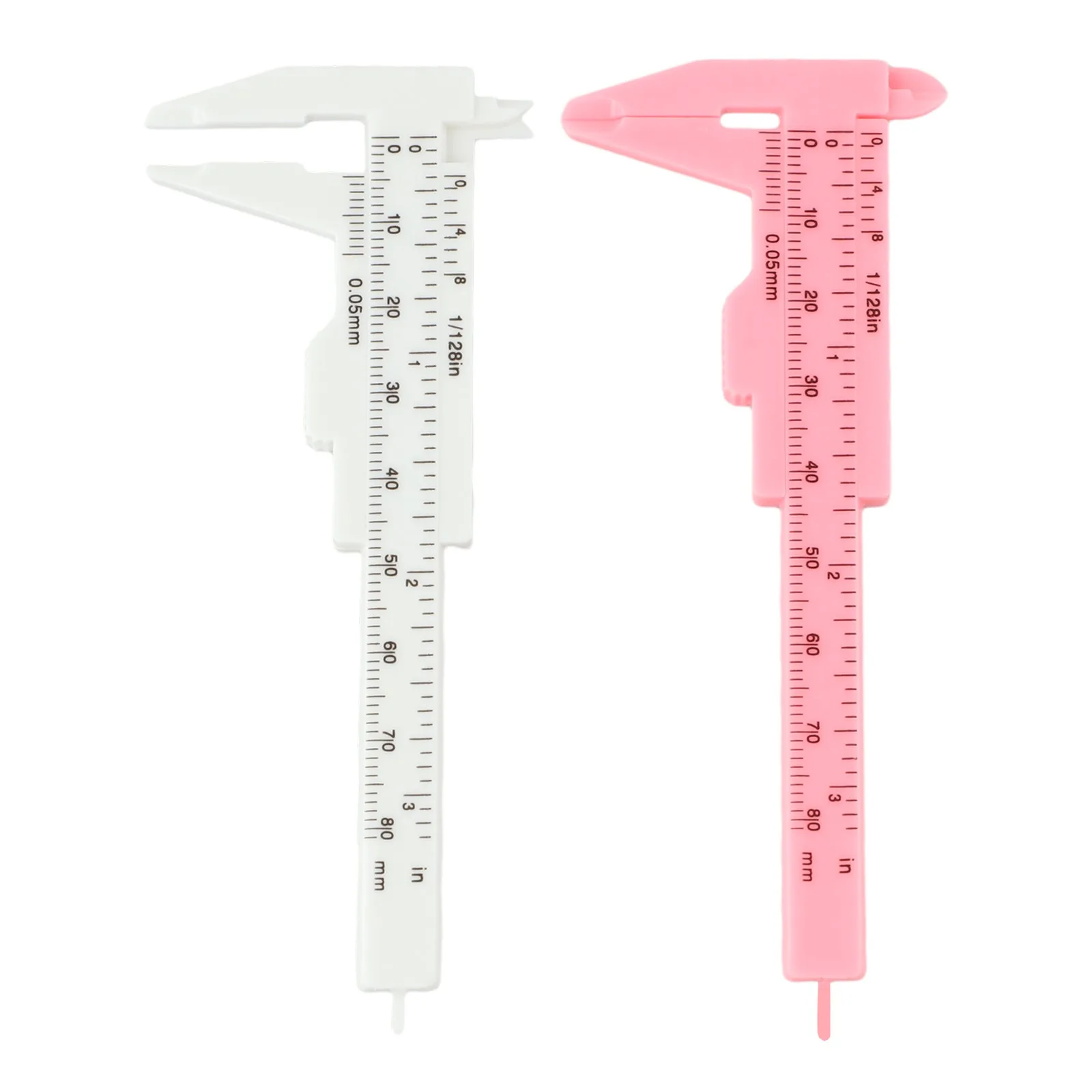 2PCS Caliper Gauge Mini Vernier Caliper Accurate Measurement Compact Design Lightweight Construction 10.7*4.5 Cm