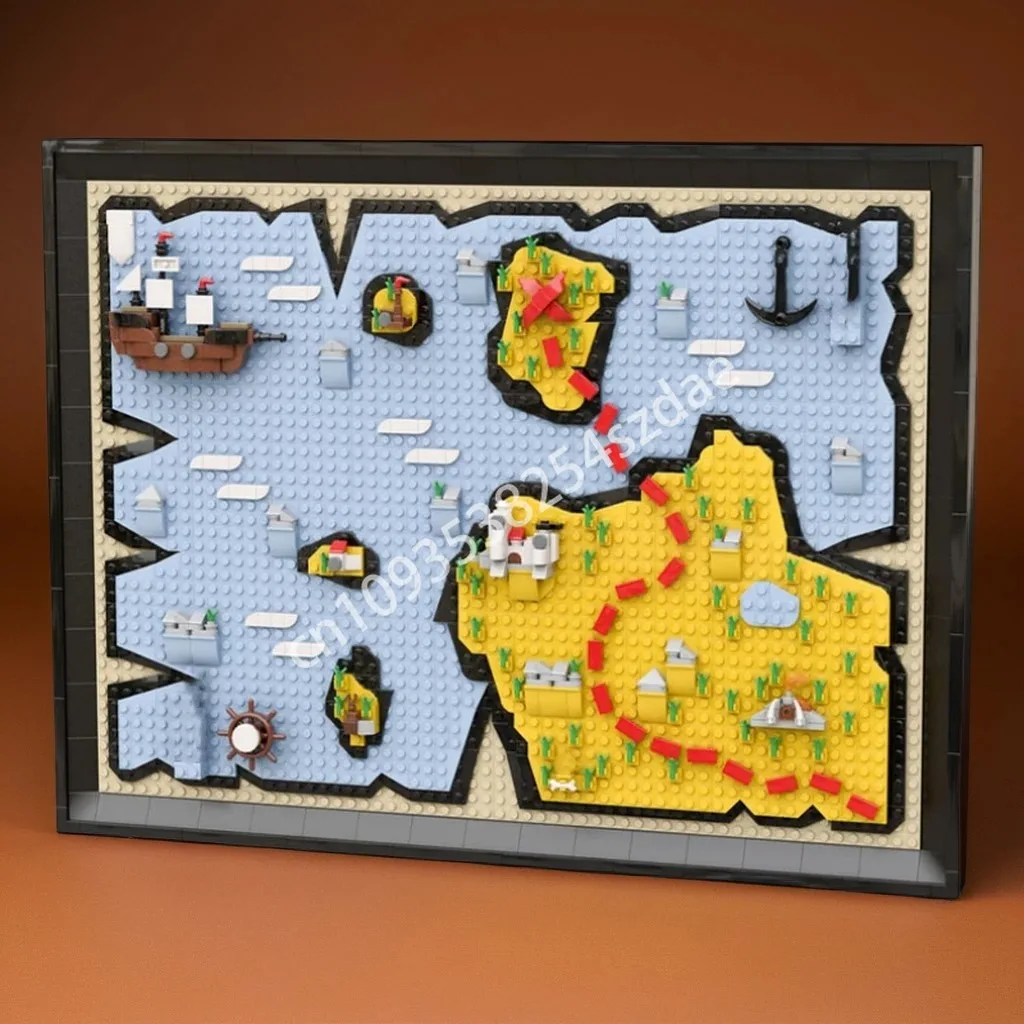 

1501pcs MOC The Map UCS Pirates Map Pirates Building Blocks Adult Christmas toy Gift Hands-on ability up creativity STEM