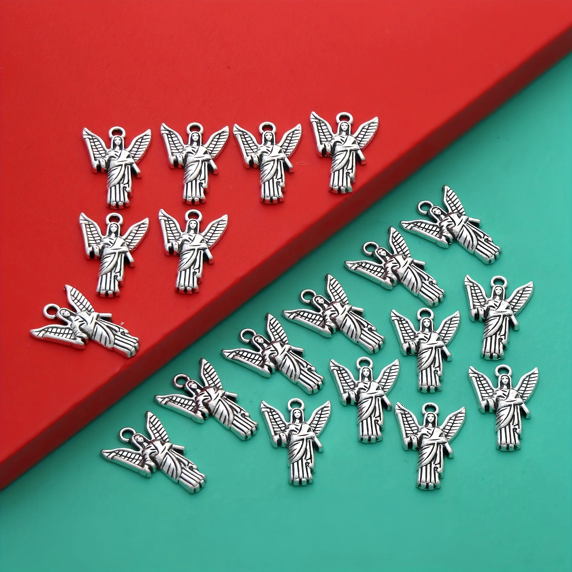 

19pcs Archangel Michael St.Michael Protection Pendant Charms 18X12mm Catholicism Pendants Fit fashion Rosary Bracelets L335