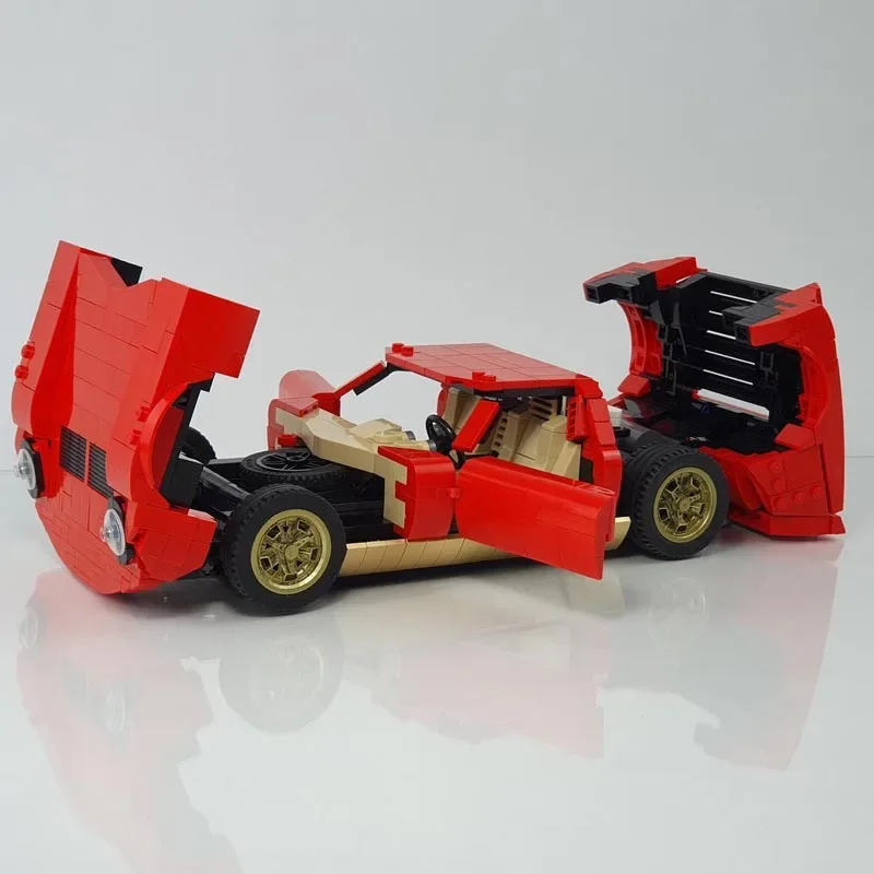 New MOC-132131 1177PCS Miura P400 SV Supercar Racing Car Vehicle Sport Model Building Blocks Kid Educational Toy Birthdays Gift