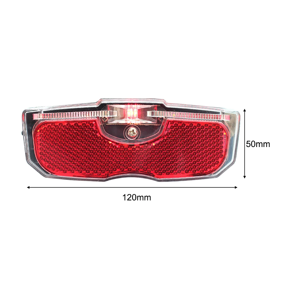 LED Mountain Bike Luggage Rack Light Waterproof Bicycle Rear Seat Reflective Taillight Night Ridding Safety Warning Reflector