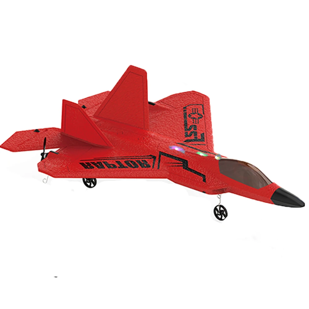 Newest F22S 2.4G 3CH RC Airplane Raptor F22 Warplane WLtoys A180 Upgrade Version LED Light With Gyroscope For Kid Out Door Toys