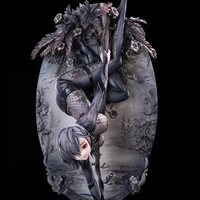

(In Stock) (W_5941) 28CM Original Character Black Mamba Unpainted Unassembled Garage Kit GK Figure White Resin Model Kit