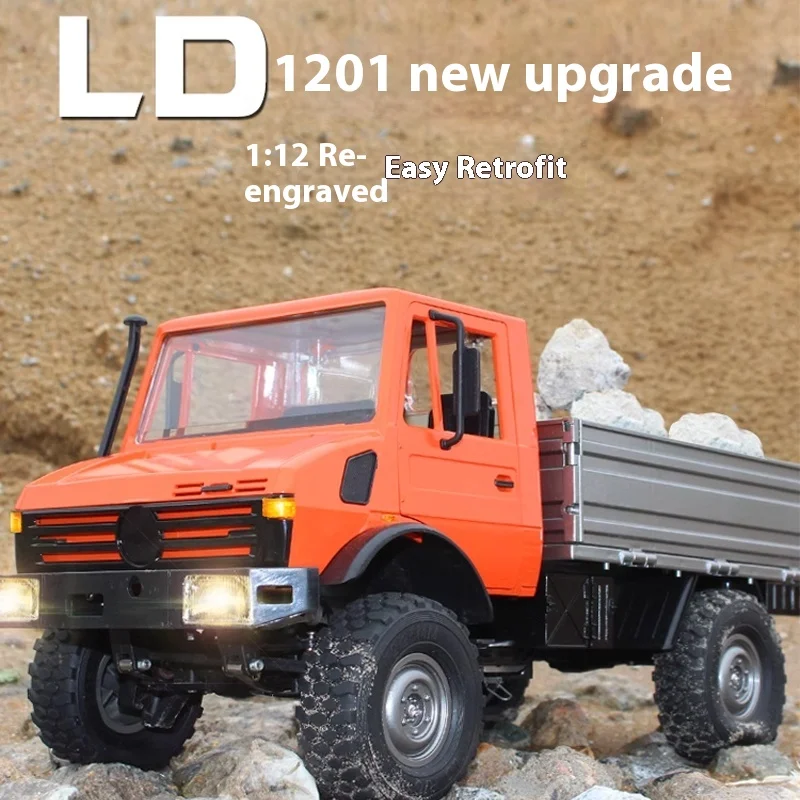 1/12 LDRC LD1201 LDP06 Unimog rc 4x4 Off-Road Vehicle  simulated climbing car Crawler Differential Lock Car Toy