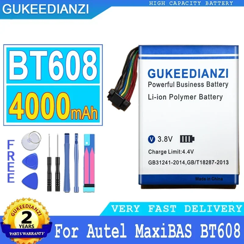 Reliable 4000mAh Automotive Diagnostic Equipment Battery for Autel MaxiBAS BT608