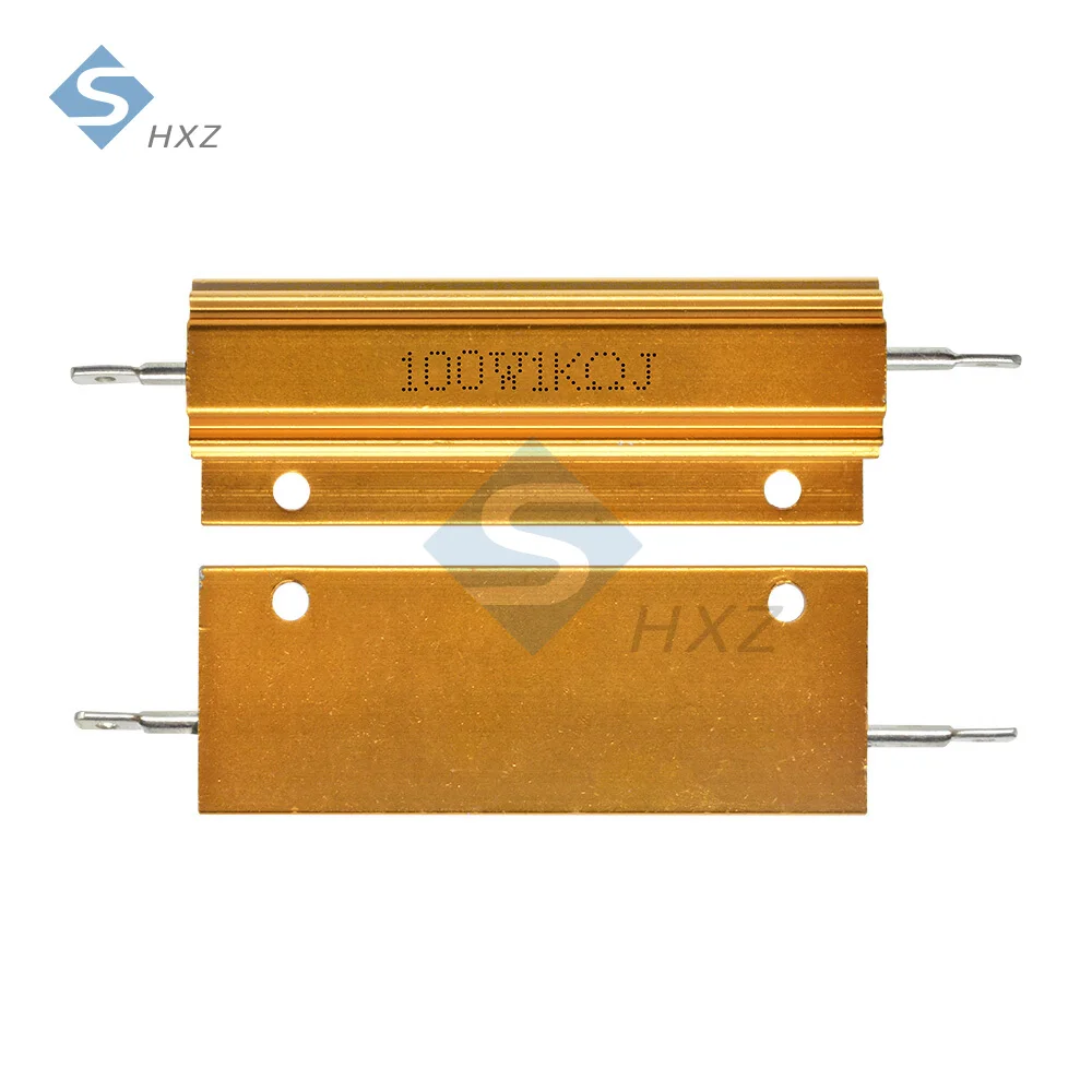 50W 100W 알루미늄 전원 금속 쉘 케이스 권선 저항기 0.01-1Ohm 0.1 0.5 1 2 3 4 5 6 8 10 12 15 20 22 30 33 50 100 1000Ω